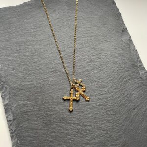 Collar Tres Cruces Golden