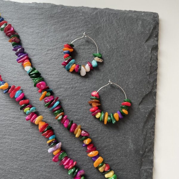 Aros Piedra Color Silver