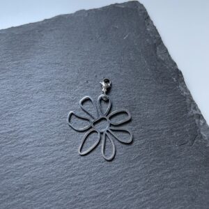 Charm Flor Silver