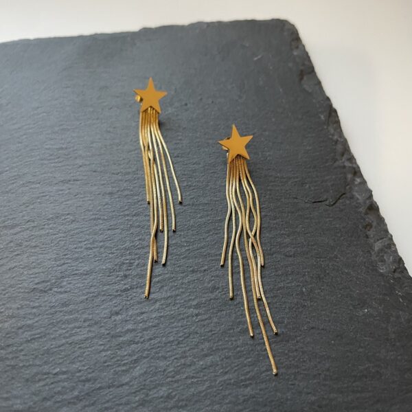 Pendientes Estrella Golden