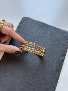 Brazalete Rayas Golden
