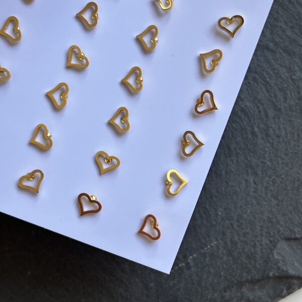 Mini Pendiente Corazón Golden