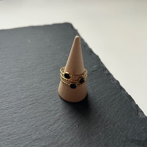 Anillo Black Golden