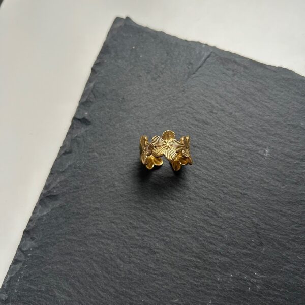 Anillo Flor Golden