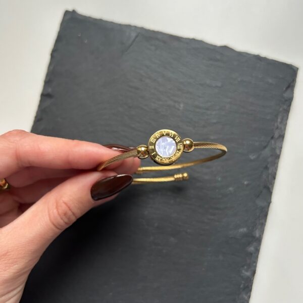 Brazalete Reloj Blanco Golden