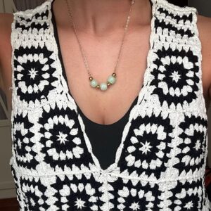 Collar Bolas Turquesa