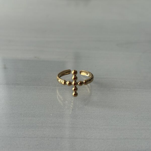 Anillo Cruz Golden